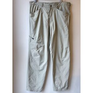 Patagonia Nylon Rock Craft Hiking Pants 38" X 31" Khaki Stretch Outdoors Camping
